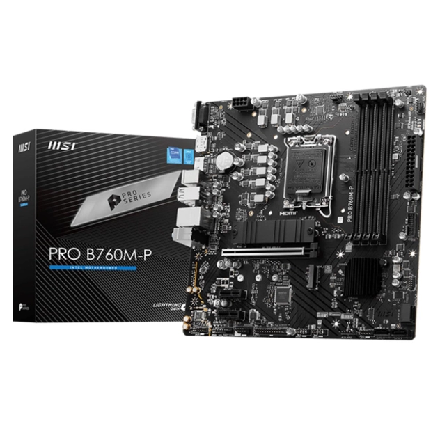 Mainboard MSI PRO B760M-P | Intel B760, Socket 1700, mATX, 4 khe DDR5